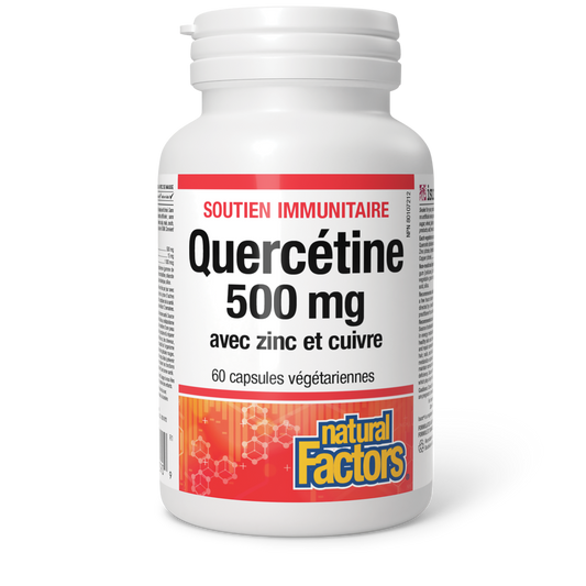 Quercétine avec zinc et cuivre 500 mg, Natural Factors|v|image|1390