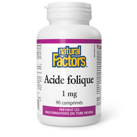 Acide folique 1 mg, Natural Factors|v|image|1270