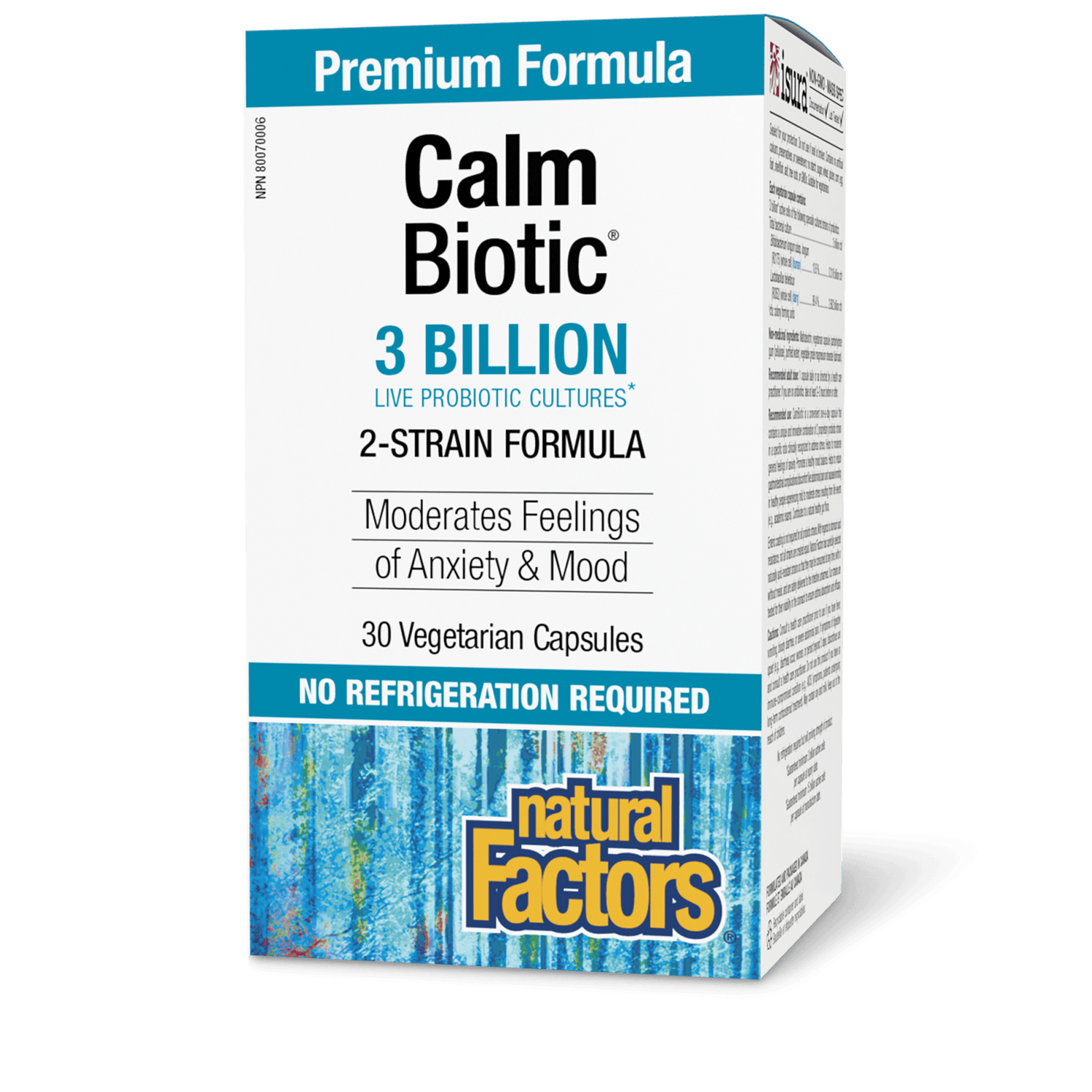 Calm Biotic 3 Billion Live Probiotic Cultures, Natural Factors|v|image|1860
