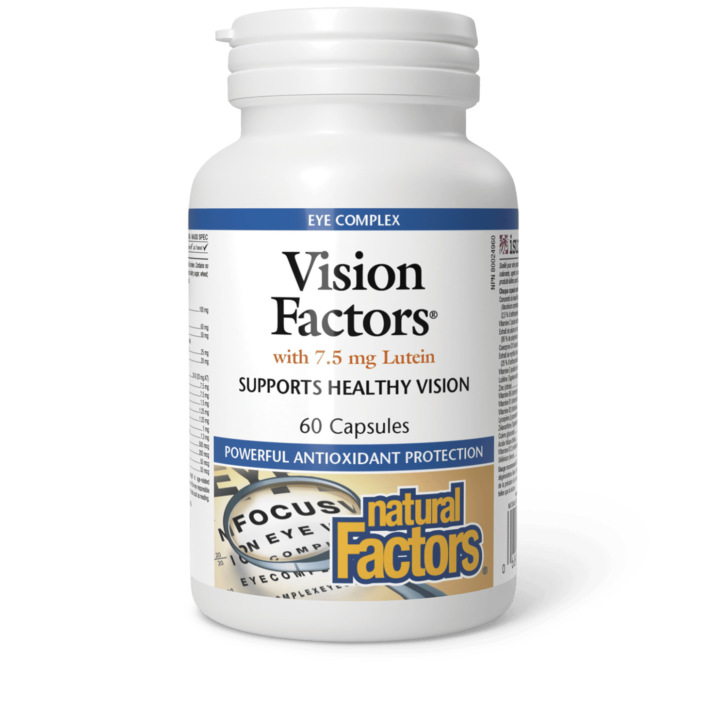 Vision Factors with 7.5 mg Lutein, Natural Factors|v|image|3534