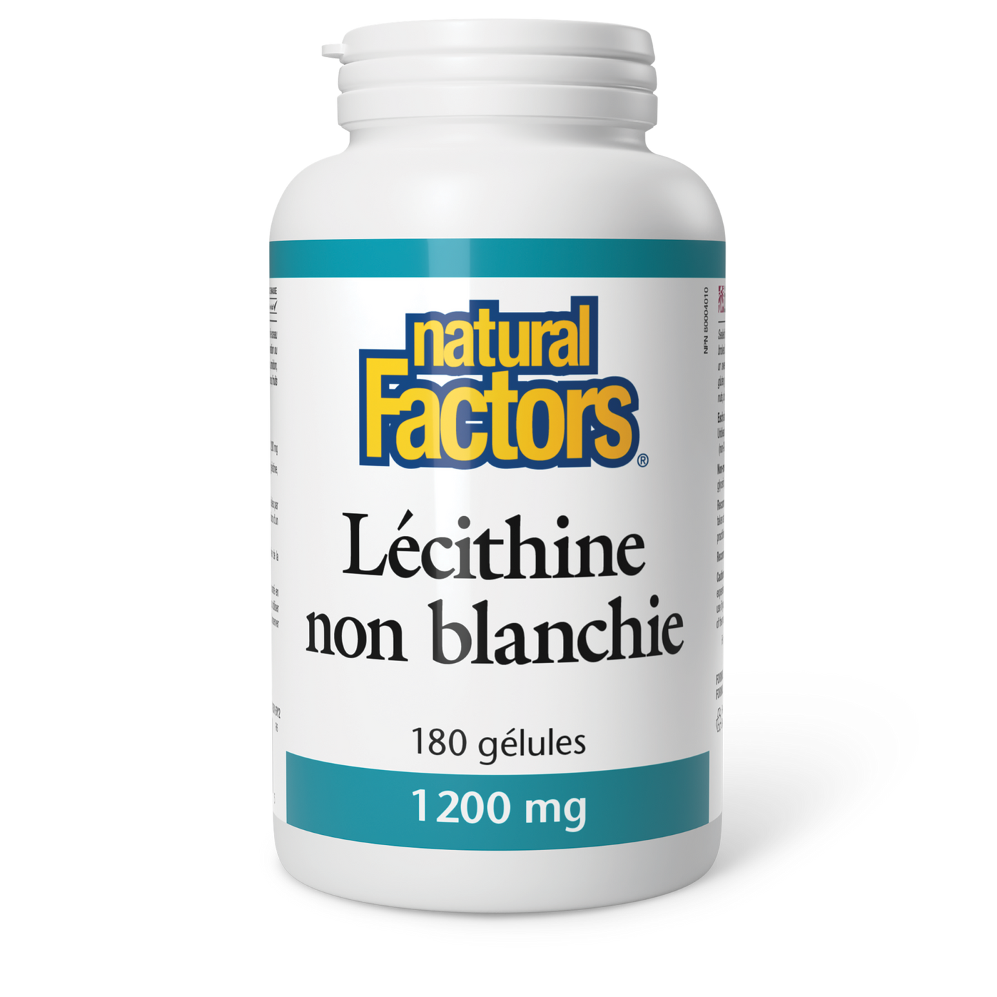 Lécithine non blanchie 1 200 mg, Natural Factors|v|image|2601